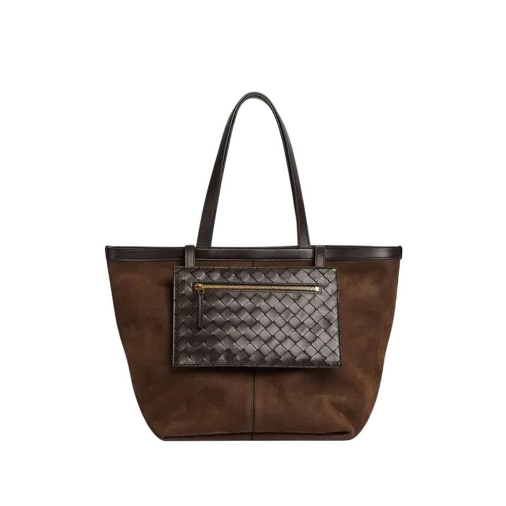 Bottega Veneta NWT Medium Flip Flap Tote in Fondant (Brown)
